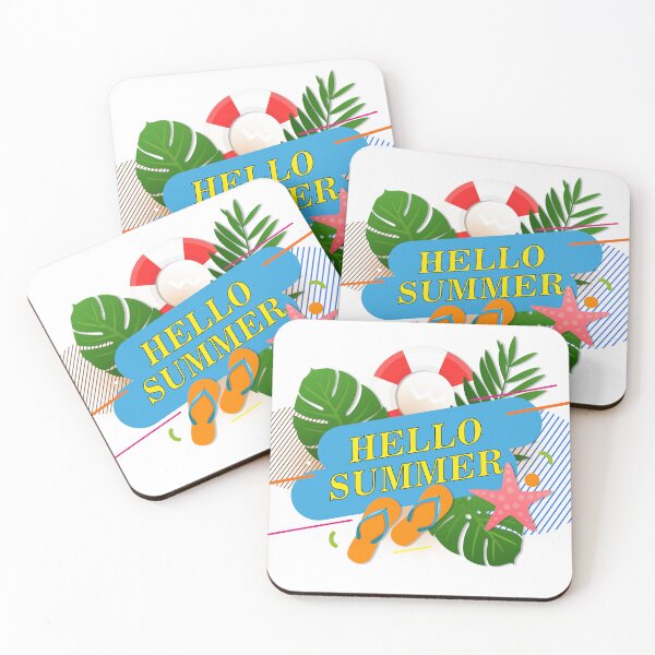 Item preview, A cartoon illustration of a summer scene designed and sold by esycrazy.