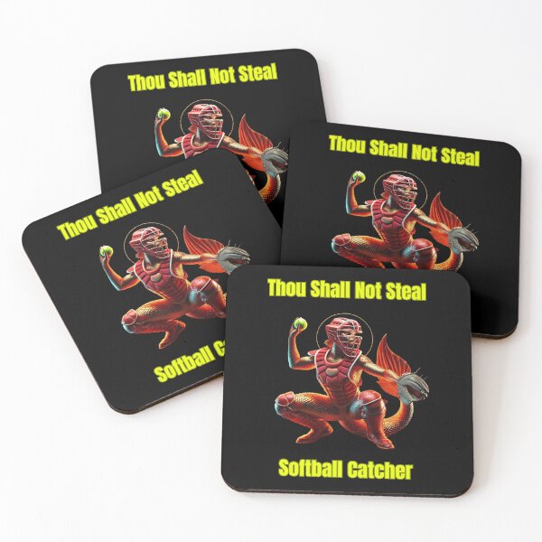 Item preview, Thou Shall Not Steal Softball Catcher designed and sold by TrendsLook.
