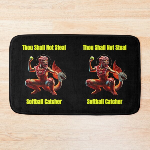 Item preview, Thou Shall Not Steal Softball Catcher designed and sold by TrendsLook.