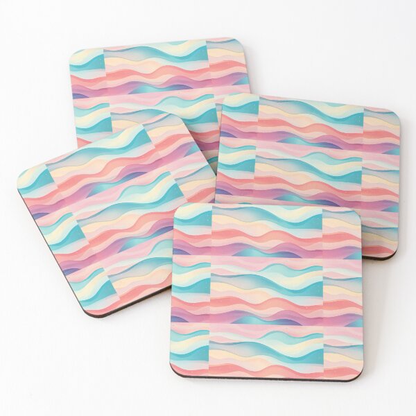 Item preview, Flowing waves of pastel colors designed and sold by MiraCleAI.