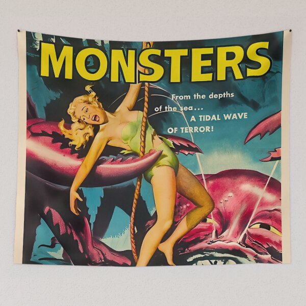 Item preview, Attack Of The Crab Monsters designed and sold by Angry Swan Designs.