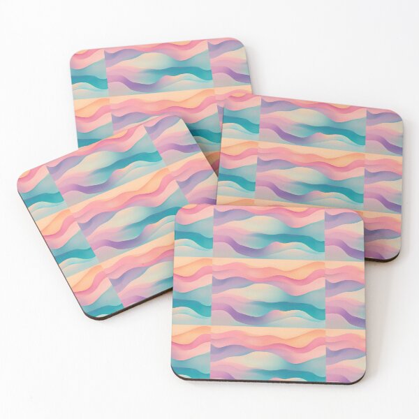 Item preview, Flowing waves of pastel colors designed and sold by MiraCleAI.