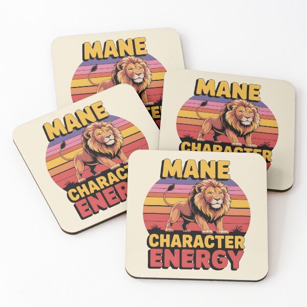 Item preview, Mane Character Energy – Bold Lion Pun designed and sold by Jollys-ArtShop.
