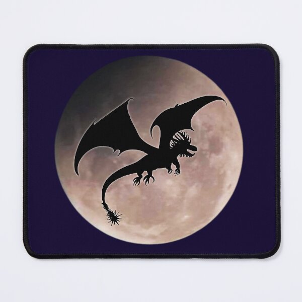 Item preview, Dragon flying over full moon  designed and sold by MindfulArtSandy.