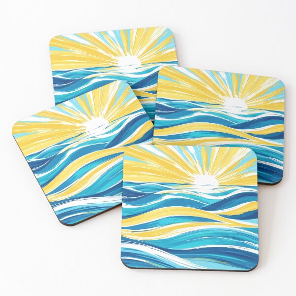 Item preview, Ocean Waves & Golden Sunrise designed and sold by ErSaSolutions.