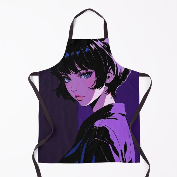 Item preview, Anime Girl with Bob Haircut in Purple Light designed and sold by Sergii Davydenko.