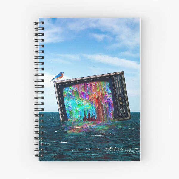 Item preview, The Beauty of Sinking: TV with Glitch Effect Submerged in Oceanic Depths designed and sold by seamless.