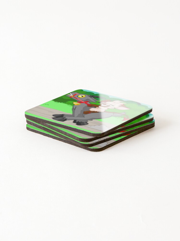 Thumbnail 4 of 5, Coasters (Set of 4), Goat Rider! designed and sold by OffensiveBard.