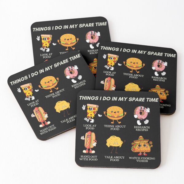 Item preview, Things I Do In My Spare Time Food Humor designed and sold by Abdu  Innovations.