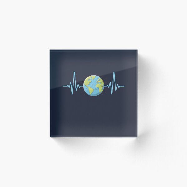 Aperçu de l'œuvre Battement de cœur pour la Journée de la Terre | Joyeux Jour de la Terre créée et vendue par JFFStore.