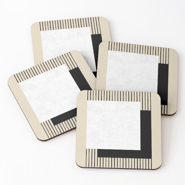 Item preview, Square B&W Stripes - Abstract designed and sold by moonlightprint.