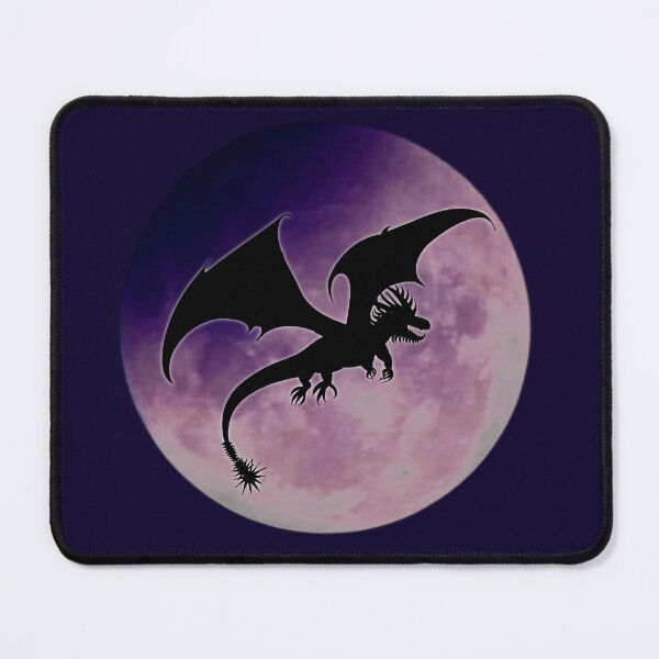Item preview, Dragon flying at night with moon designed and sold by MindfulArtSandy.