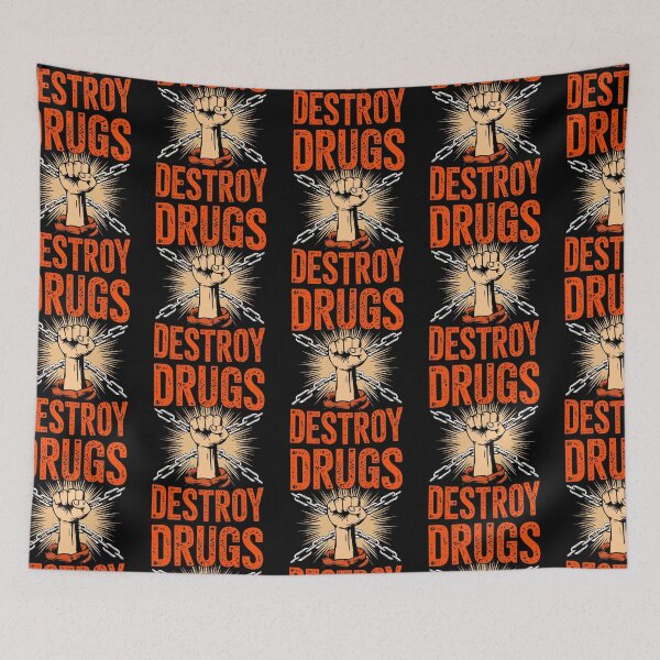 Item preview, Drugs Destroy Anti-Drug Awareness Message designed and sold by Taans-Creation.
