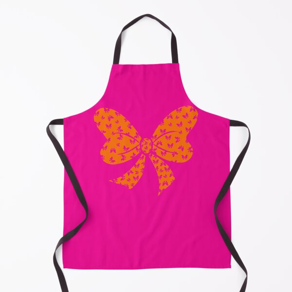 Item preview, Cute bright orange bow decorated with small pink bows isolated on transparent background. designed and sold by HippoInkStudio.