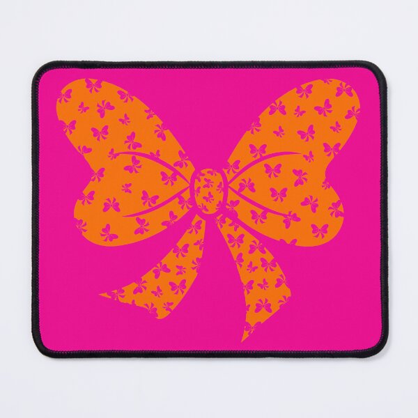 Item preview, Cute bright orange bow decorated with small pink bows isolated on transparent background. designed and sold by HippoInkStudio.