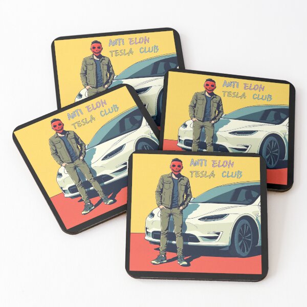 Item preview, anti elon tesla bumper designed and sold by Sadman Sakib Abesh.