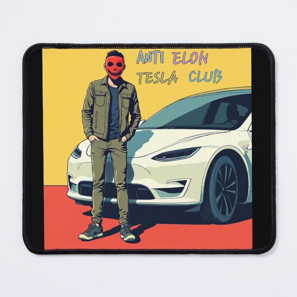 Item preview, anti elon tesla bumper designed and sold by Sadman Sakib Abesh.
