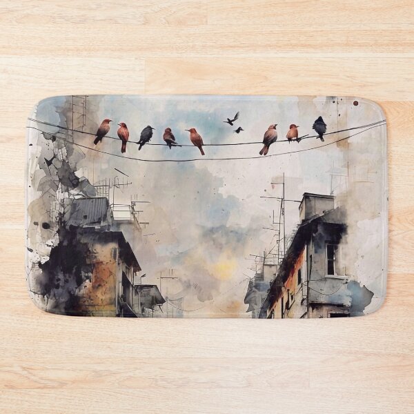 Item preview, Spring Birds on a Wire designed and sold by M-Y-A-R-T-.