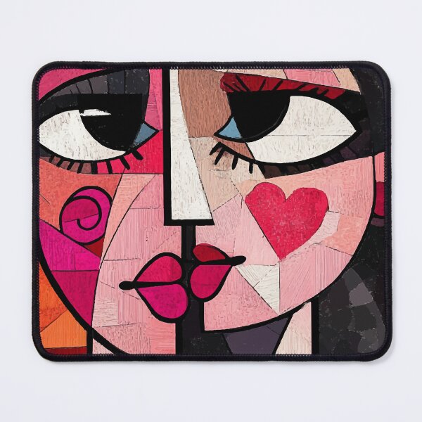 Item preview, Cubist Love - Picasso-Inspired Valentine's Art designed and sold by Moss and Moon Studio.