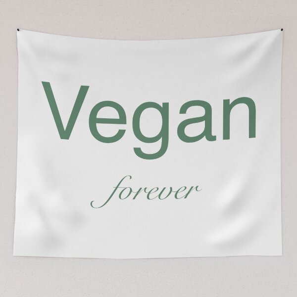 Item preview, Green “Vegan forever” text designed and sold by majownik.