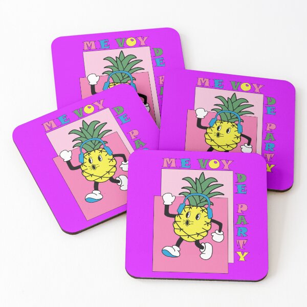 Item preview, A cartoon pineapple with headphones sings a song. I'm going to a party. designed and sold by Cartoon Spain.