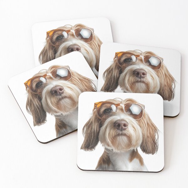 Item preview, Funny cool Grand Basset Griffon Vendéen Dog wearing sunglasses designed and sold by LazyOwlStore.