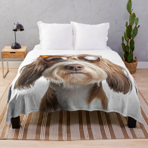Item preview, Funny cool Grand Basset Griffon Vendéen Dog wearing sunglasses designed and sold by LazyOwlStore.