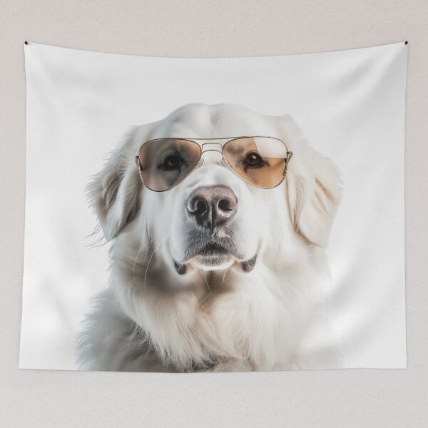 Item preview, Funny cool Great Pyrenees Dog wearing sunglasses designed and sold by LazyOwlStore.