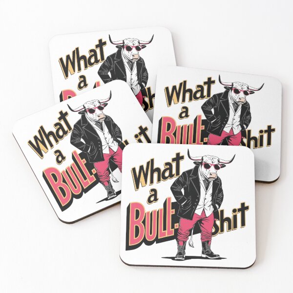 Item preview, What a Bullshit - Funny Bull with Attitude Design designed and sold by WeirdSketcher.