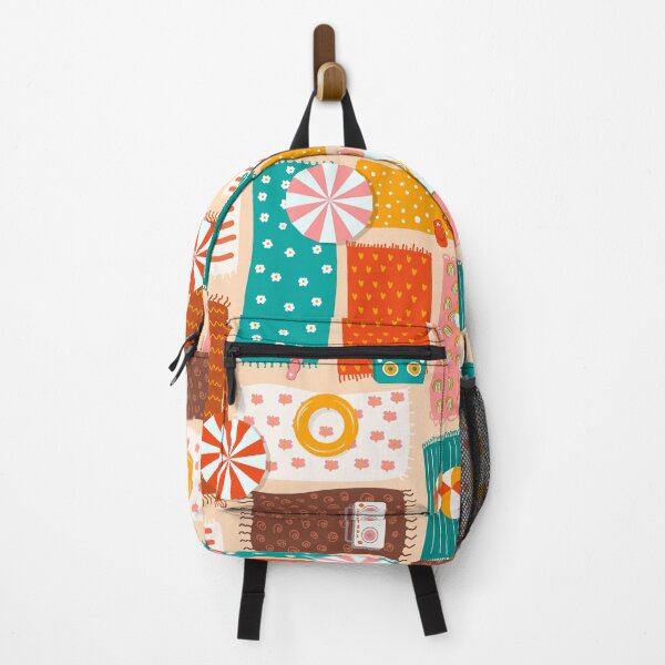 Item preview, to the beach - colorful retro blankets hot summer vacations pattern designed and sold by artgeige.