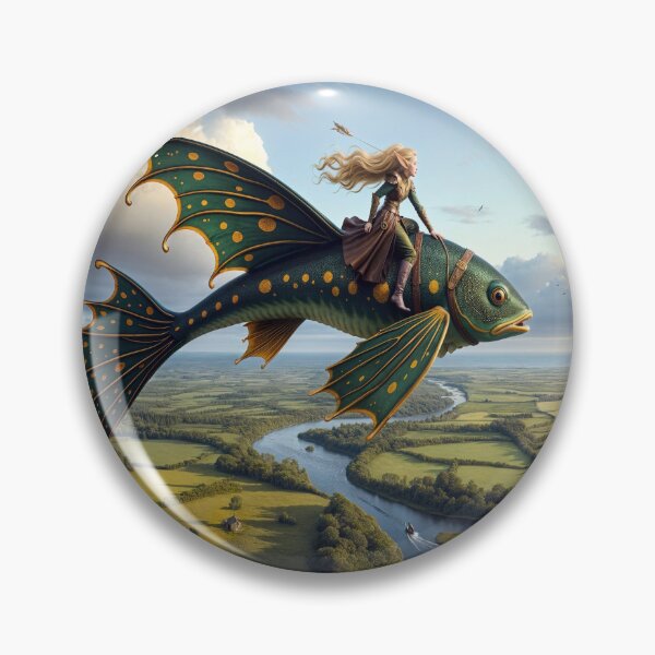Item preview, Flying on a Fish designed and sold by M-Y-A-R-T-.