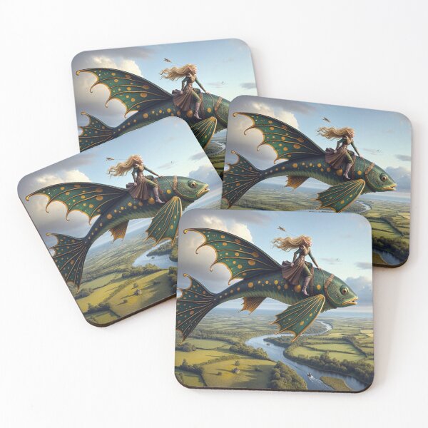 Item preview, Flying on a Fish designed and sold by M-Y-A-R-T-.