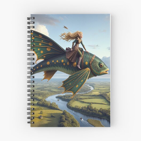 Item preview, Flying on a Fish designed and sold by M-Y-A-R-T-.