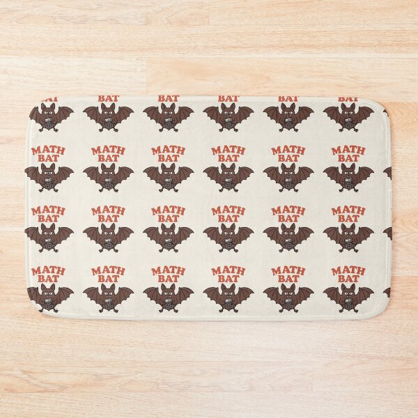 Item preview, Copy of Math Bat Absurd Spoonerism Bath Mat designed and sold by Tip of the slung.