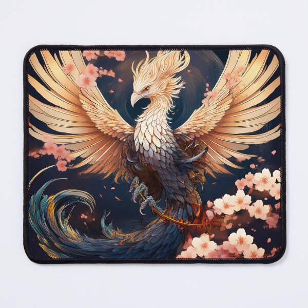 Item preview, Ketsuyami, The Ebony Phoenix – Mythological & Spiritual Art designed and sold by HighestMind_888.