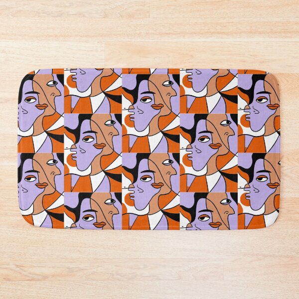Item preview, “Harmonious Abstract Faces - Cubist Art Print” designed and sold by DigiGoods.