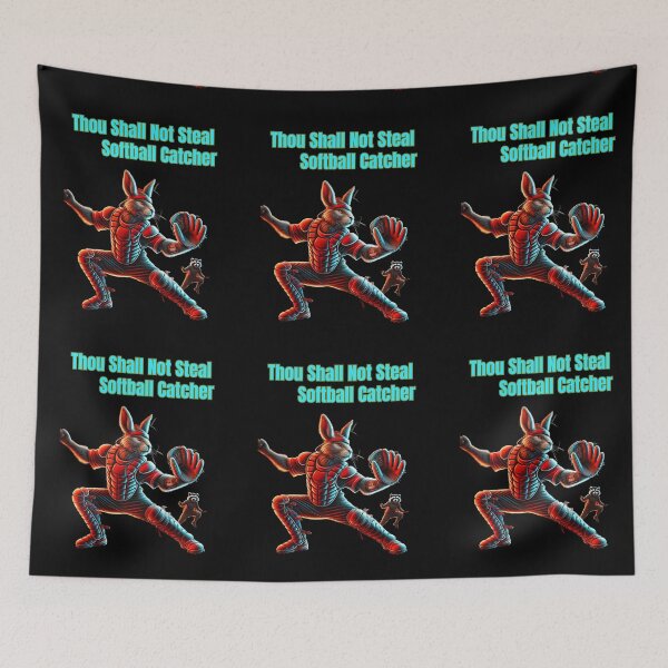 Item preview, Thou Shall Not Steal Softball Catcher designed and sold by TrendsLook.