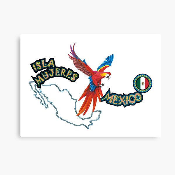 Vista previa del artículo con la obra «Guacamayo de Isla Mujeres, México», diseñado y vendido por studioss76.