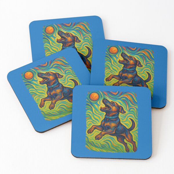 Item preview, Abstract Zephyr The Dog With a Ball designed and sold by TestudoDesign.