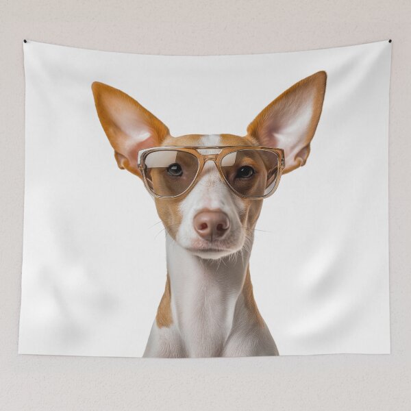 Item preview, Funny cool Ibizan Hound Dog wearing sunglasses designed and sold by LazyOwlStore.