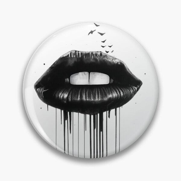 Artikelvorschau, Ink Kiss – Dripping Lips & Birds entworfen und verkauft von StudioNovaArt.