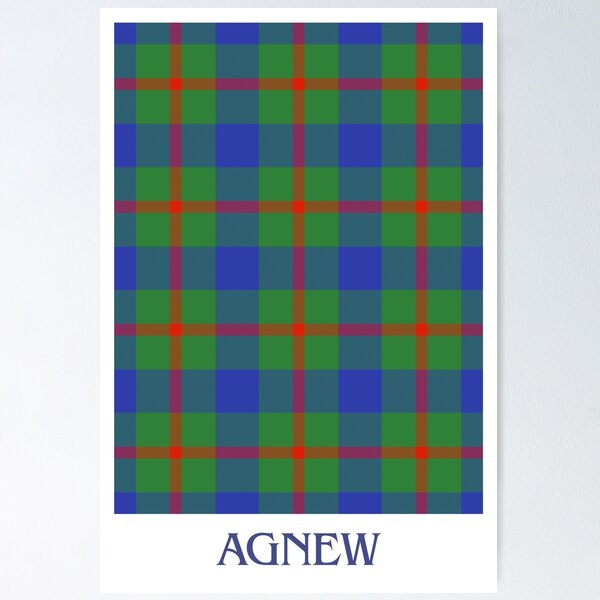 Item preview, AGNEW Tartan | Scottish Lowland Clan & Family Name Plaid Design designed and sold by This Is Tartan.