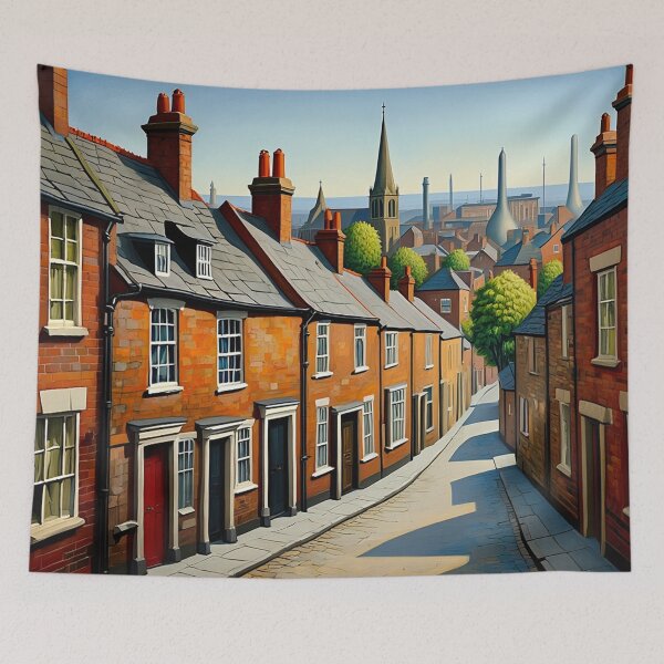 Item preview, Northern England painting vintage artwork designed and sold by Vintage Designs +.
