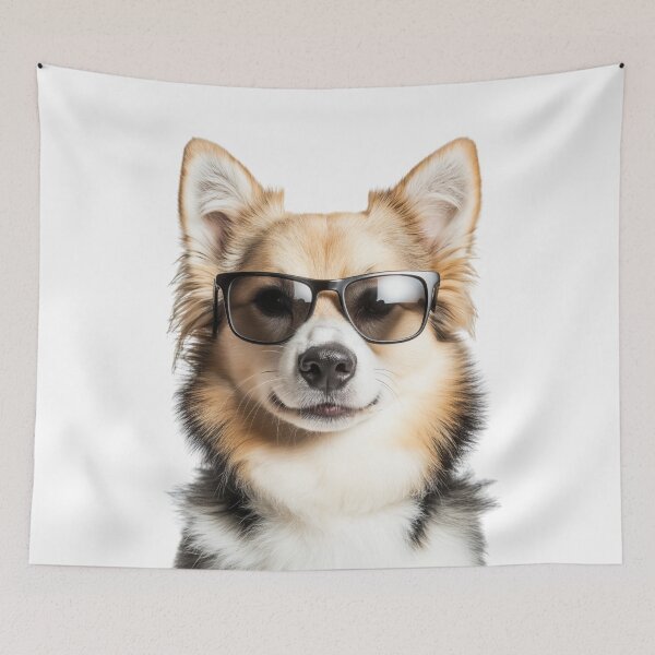 Item preview, Funny cool Icelandic Sheepdog Dog wearing sunglasses designed and sold by LazyOwlStore.