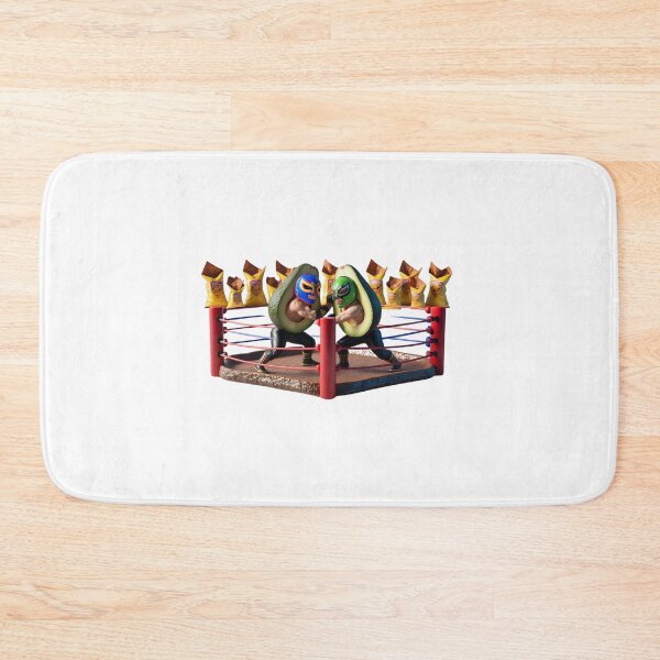 Item preview, Avocado Wrestlers in the Ring – Funny Mexican Wrestling Design designed and sold by StormArte.
