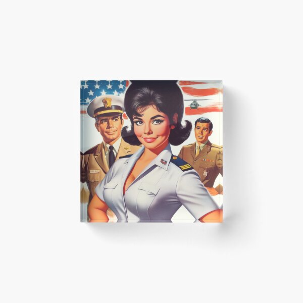 Item preview, Retro Army Girl designed and sold by PulpVintage.