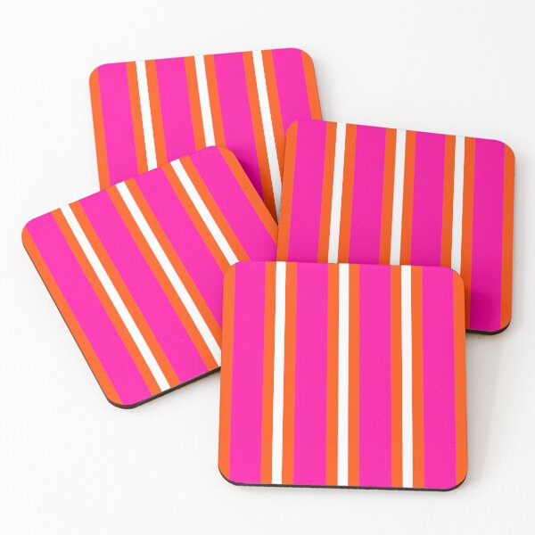 Item preview, Hot Pink and Orange Summer Stripes designed and sold by OneThreeSix.