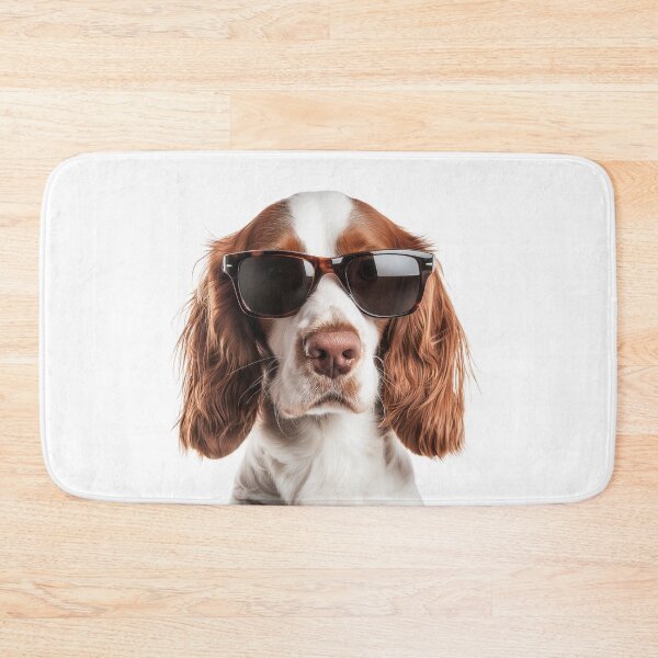 Item preview, Funny cool Irish Red And White Setter Dog wearing sunglasses designed and sold by LazyOwlStore.