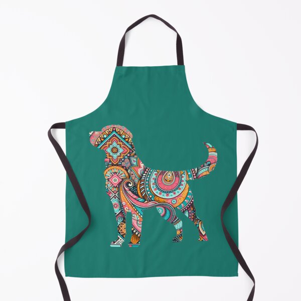 Item preview, Labrador Retriever Silhouette with Boho Design designed and sold by LifeCrush.