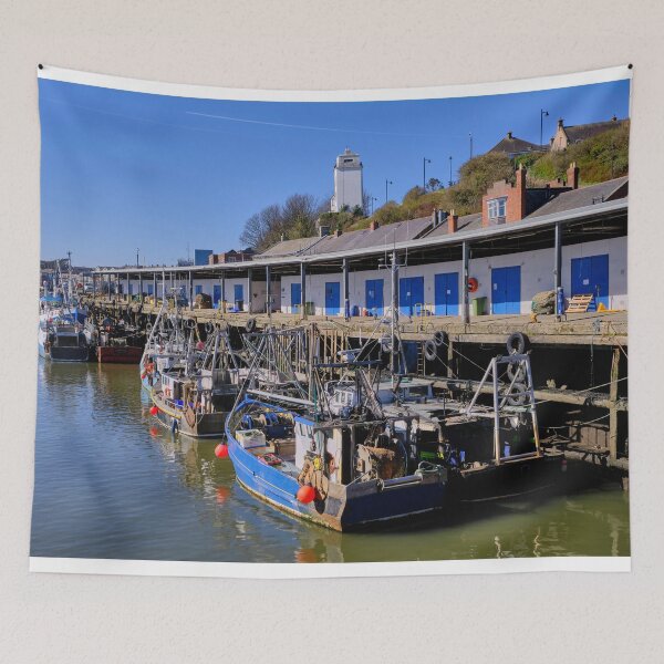 Item preview, North Shields Fish Quay in Bright Spring Sunshine  designed and sold by Violaman.